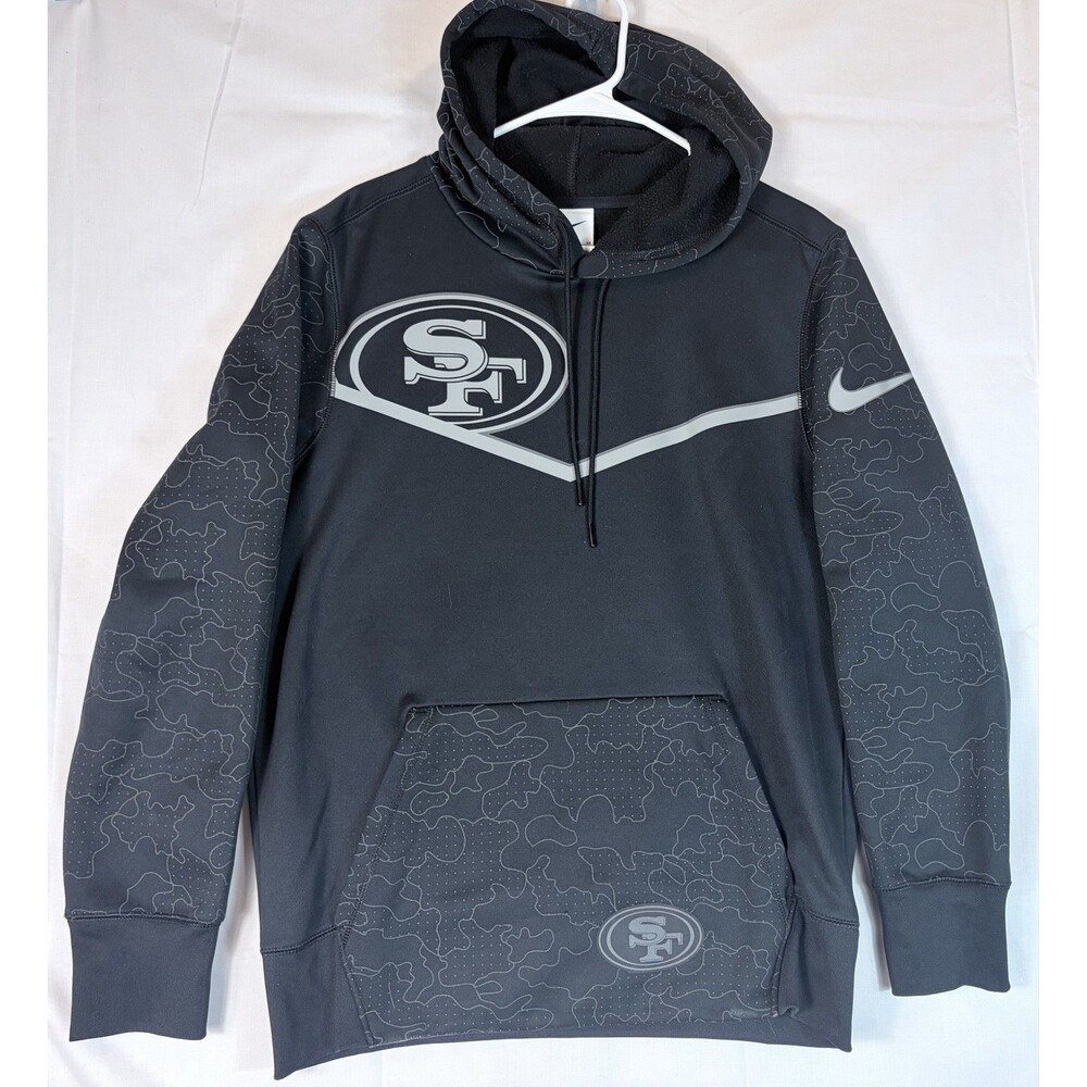 Nike San Francisco 49ers NFL Football Black L/S Hoodie Sweatshirt Men’s Small